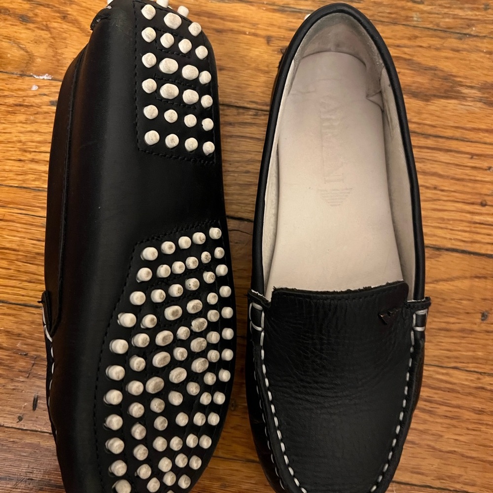 Black Leather Loafers